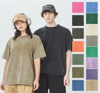 230G Snow-Washed Cotton T-Shirt